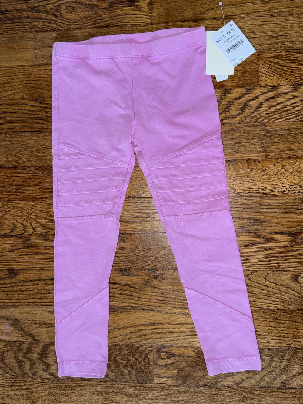 Nordstrom Tucker and Tate Girls' Pink Moto-Style Leggings NWT size 5